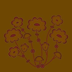 Bright floral elements in vector N2