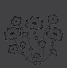 Bright floral elements in vector N3