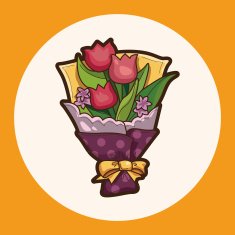 flower bouquet theme elements vector eps N2
