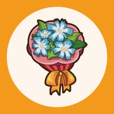 flower bouquet theme elements vector eps N8