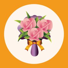 flower bouquet theme elements vector eps N12