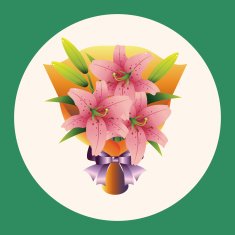 flower bouquet theme elements vector eps N13