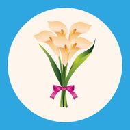 flower bouquet theme elements vector eps N16