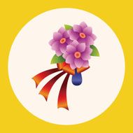 flower bouquet theme elements vector eps N17