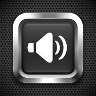 Sound Volume on Black Square Button