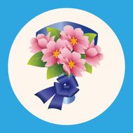 flower bouquet theme elements vector eps N18