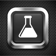 Experiment Beaker on Black Square Button