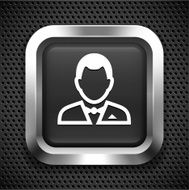 Man in Tuxedo on Black Square N2