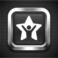 Business Leader on Black Square Button