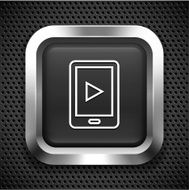 Smartphone Tableton Black Square