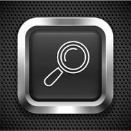 Magnifying Glass Search on Black Square