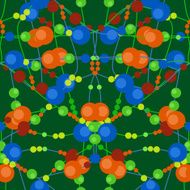 Seamless kids pattern modern texture Repeating abstract background with beads