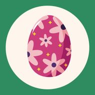 easter egg theme elements background eps10 N6