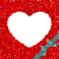 Heart of red rose petals EPS 10 N2