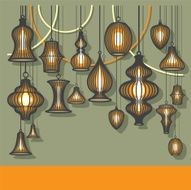 Lantern Background Vector