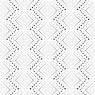 Rhombus a dash monochrome seamless pattern