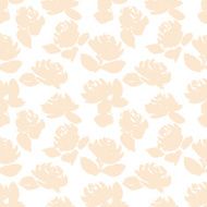 Silhouette of hand drawn Roses N3