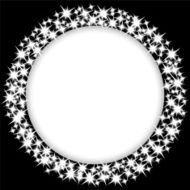 round frame with stars N2