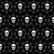 Brown Skull Pattern