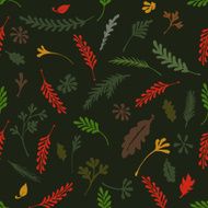 colorful autumn leaves Vector illustration N8