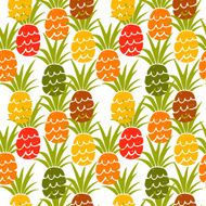 Seamless pattern with pineapples N19
