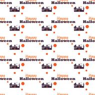Happy Halloween Background Seamless pattern Vector illustration Collection of seamless N2