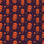 Happy Halloween Background Seamless pattern Vector illustration Collection of seamless N7