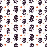 Happy Halloween Background Seamless pattern Vector illustration Collection of seamless N8