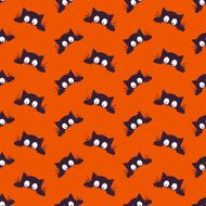 Happy Halloween Background Seamless pattern Vector illustration Collection of seamless N15