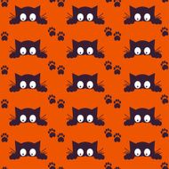 Happy Halloween Background Seamless pattern Vector illustration Collection of seamless N16