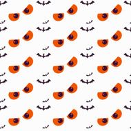 Happy Halloween Background Seamless pattern Vector illustration Collection of seamless N19