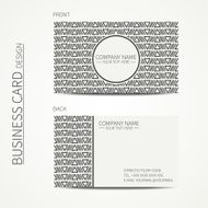 Geometric business card template with hipster triangle Calling card N5