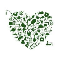 Love fishing sketch for your design N2