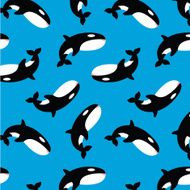 Killer Whale Orca Vector Pattern