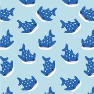 Whale Shark Vector Pattern
