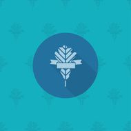 Leaf with Ribbon for Text