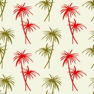 Seamless pattern with coconut palm trees N8