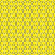 Seamless Yellow Honeycomb Pattern Texture N2