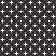 Seamless Abstract Intersecting Circle Tracery Pattern N2