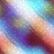 Trianlges pattern on blur background