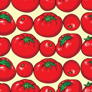 Vector seamless pattern with tomatoes N2