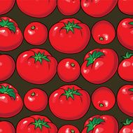 Vector seamless pattern with tomatoes N4