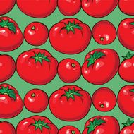 Vector seamless pattern with tomatoes N6