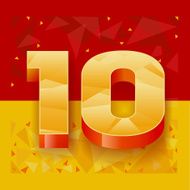 The pattern of numbers for use in banner ads