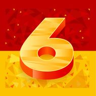 The pattern of numbers for use in banner ads N6