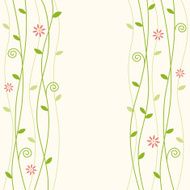 flowery vine background illustration