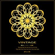Flower Golden invitation card2