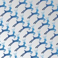 Christmas Background with Deers Pattern - Winter Holiday Template