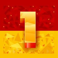 The pattern of numbers for use in banner ads N13