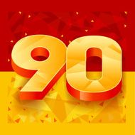 The pattern of numbers for use in banner ads N14